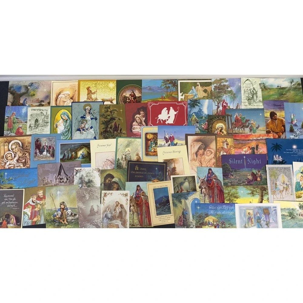 Vintage Christmas Cards Fronts ONLY for Scrapbooking Crafts Decoupage Lot of 50+